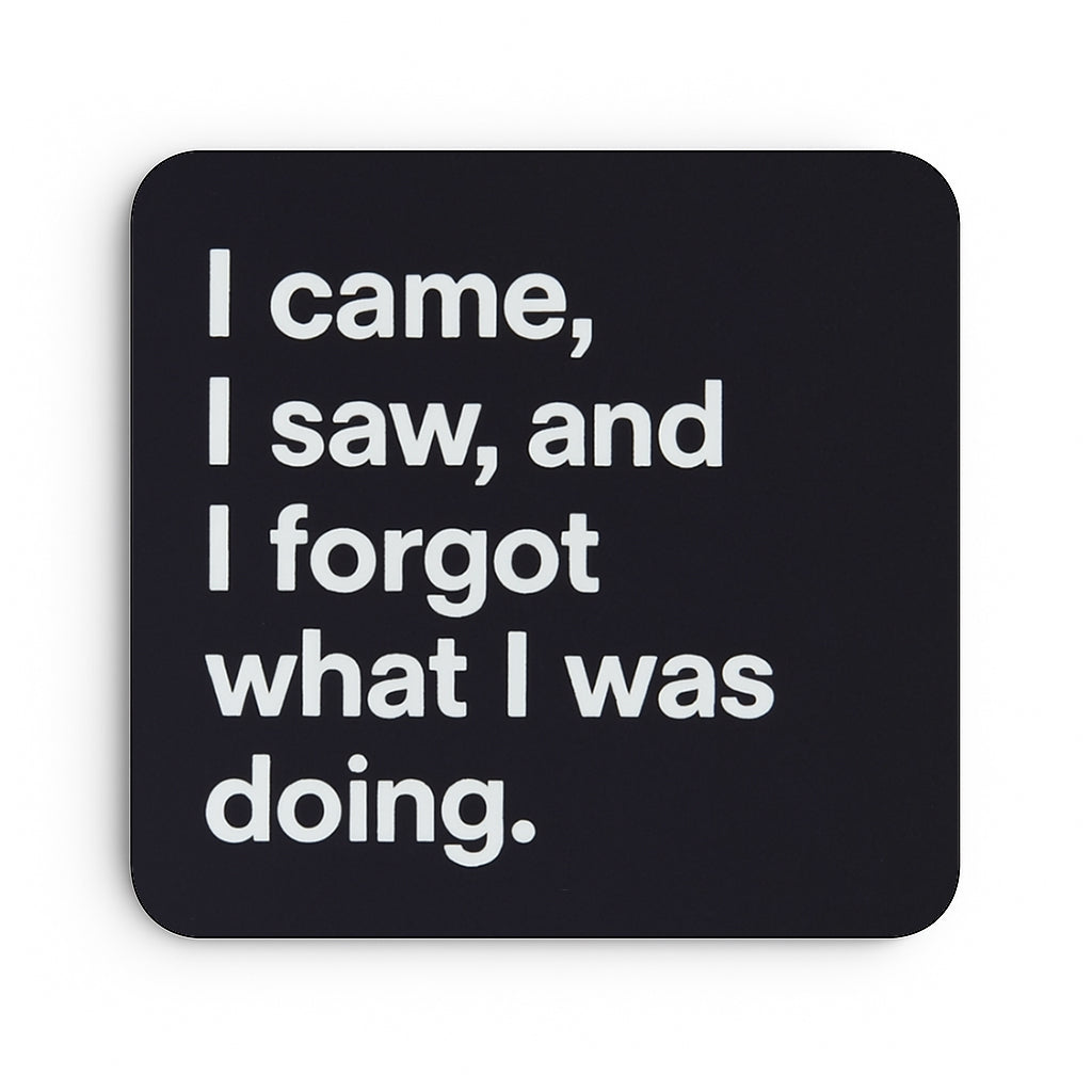 I Came, I Saw and I Forgot What I Was Doing