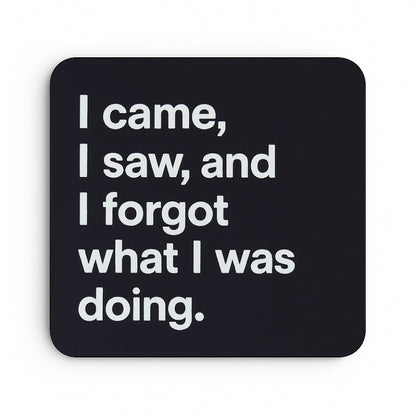 I Came, I Saw and I Forgot What I Was Doing