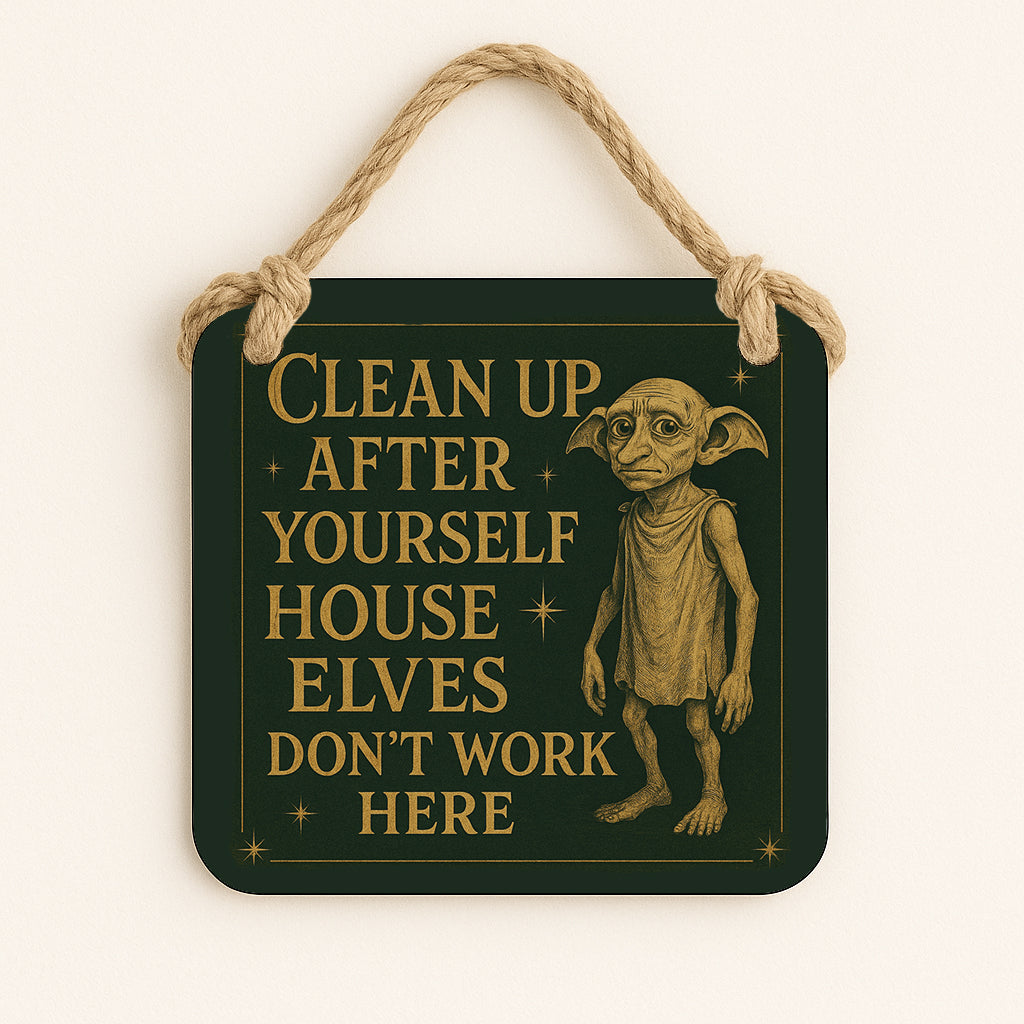 Clean Up After Yourself House Elves Don't Work Here