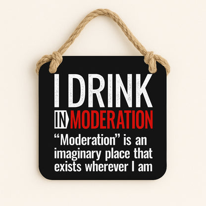 I Drink In Moderation