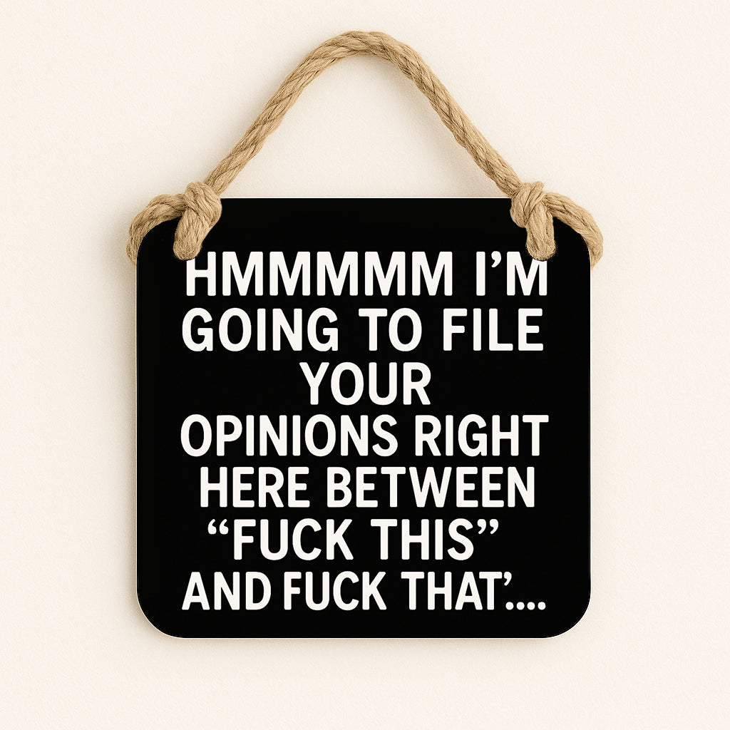 File Your Opinions