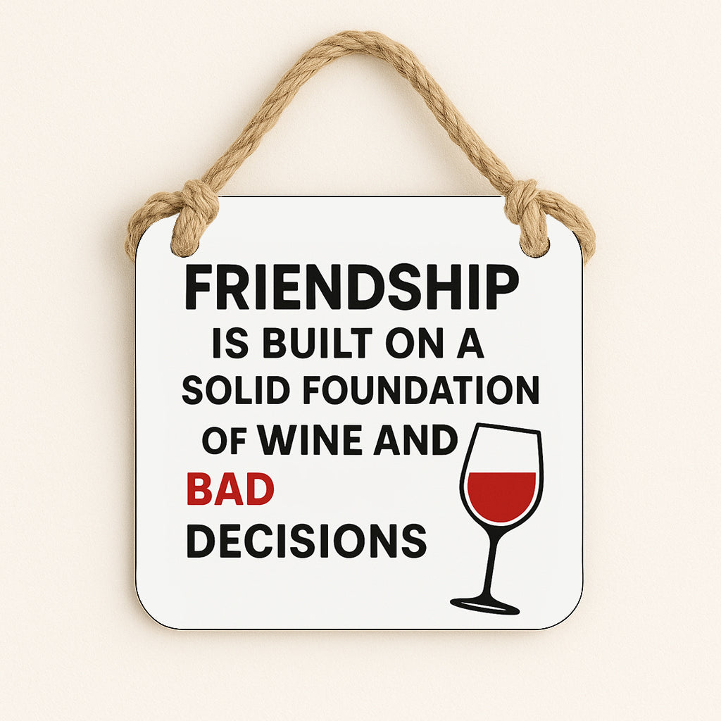 Friendship wine and bad decisions