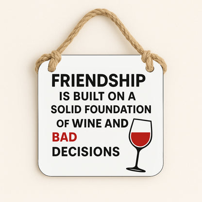 Friendship wine and bad decisions