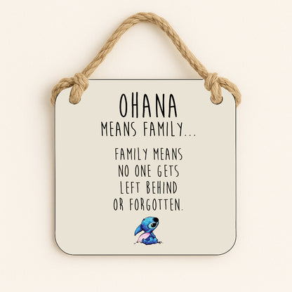 Ohana Means Family - Stitch