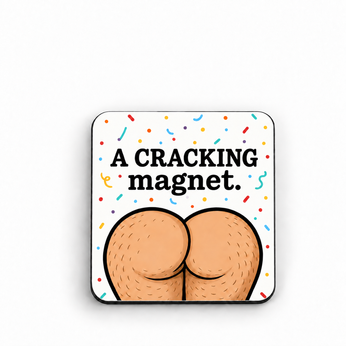 A CRACKING magnet. — 5 cm × 5 cm