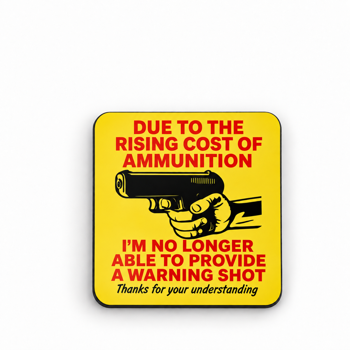 Ammunition — 5 cm × 5 cm fridge magnet mock-up