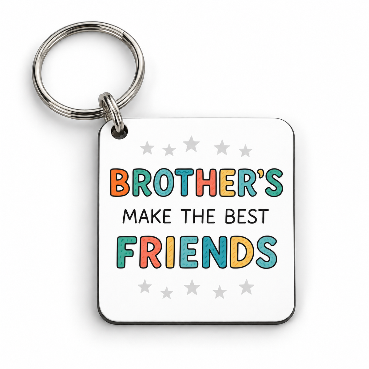 Brother's Make The Best Friends — 5 cm × 5 cm keyring mock-up