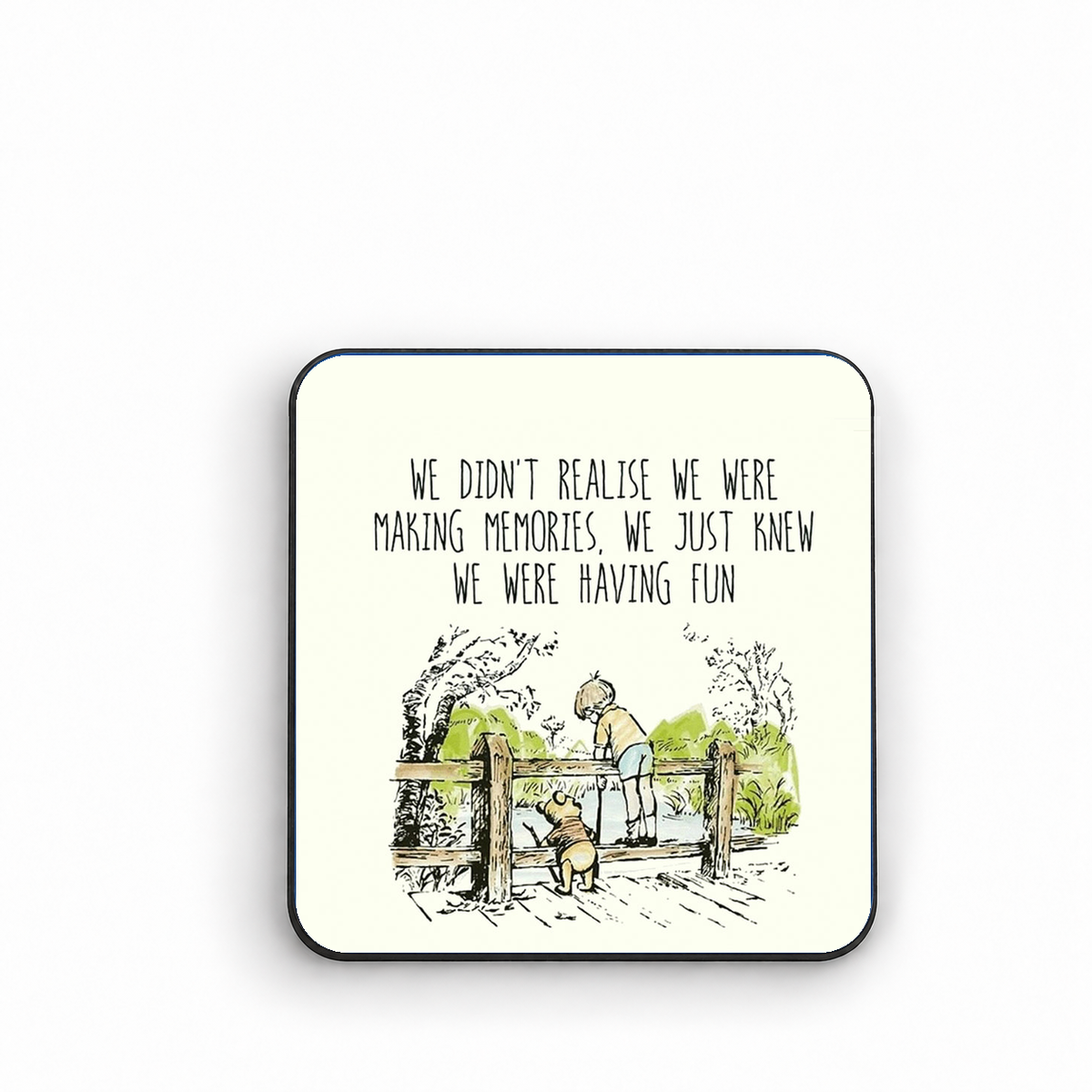 Making Memories - Christopher Robin — 5cm square fridge magnet