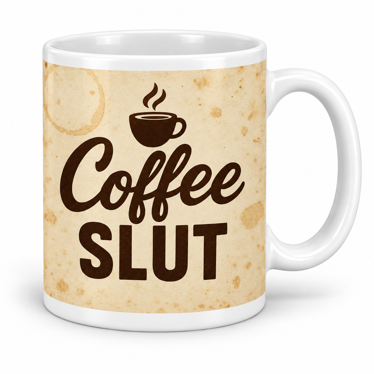 Coffee Slut — 11oz mug with white borders