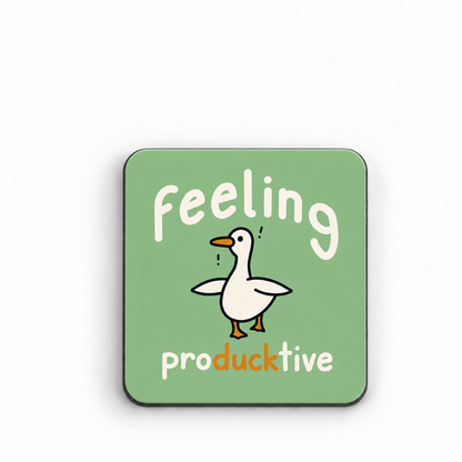 Feeling Producktive — 5 cm × 5 cm fridge magnet