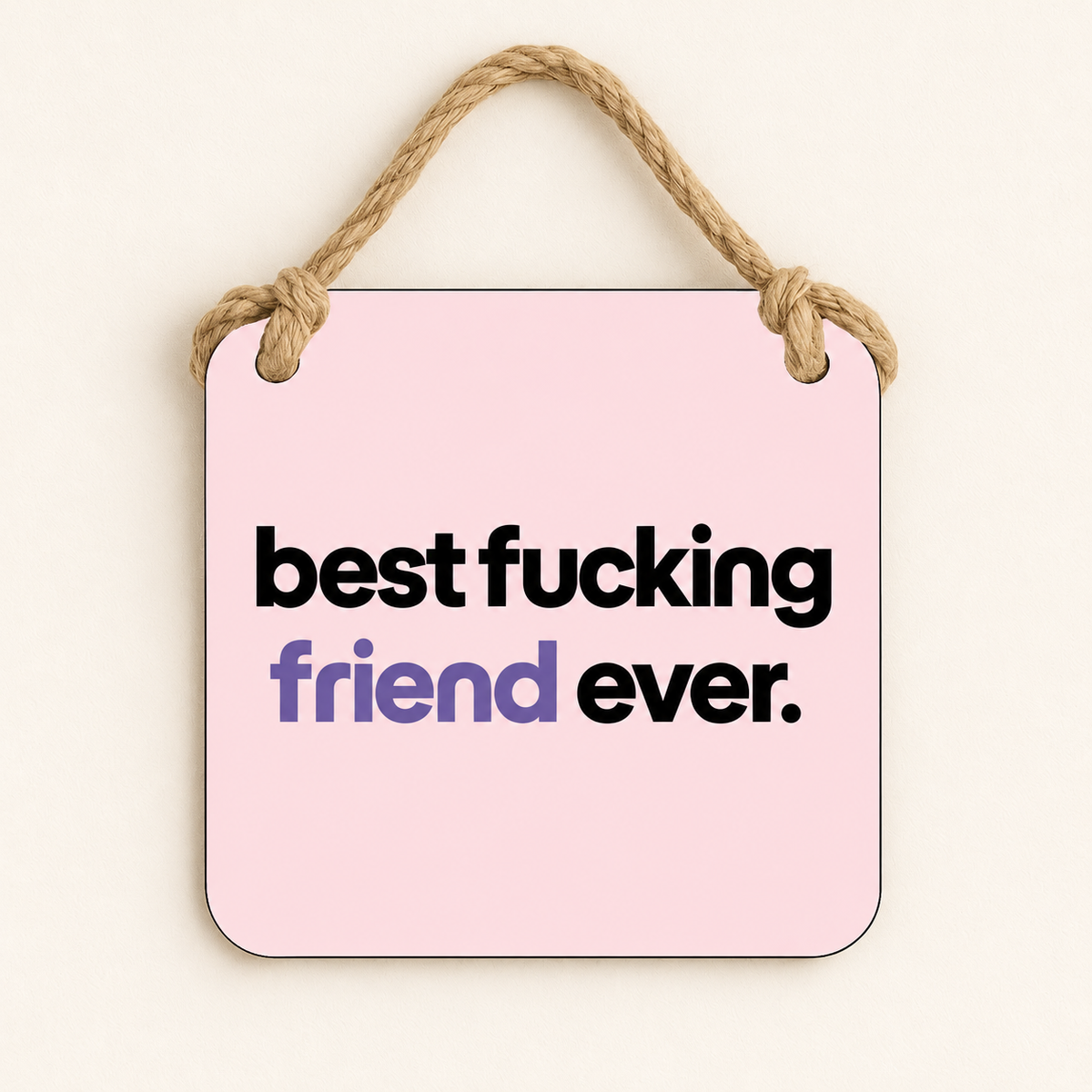 Best Fucking Friend Ever — plaque