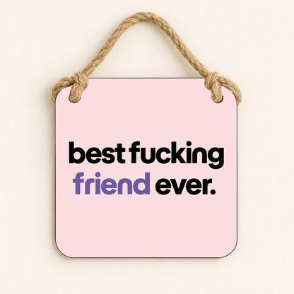 Best Fucking Friend Ever — plaque