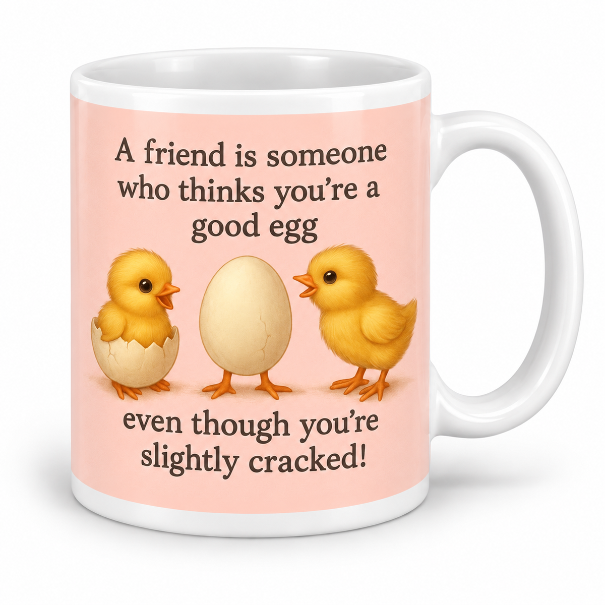 Good Egg, Slightly Cracked — 11oz mug