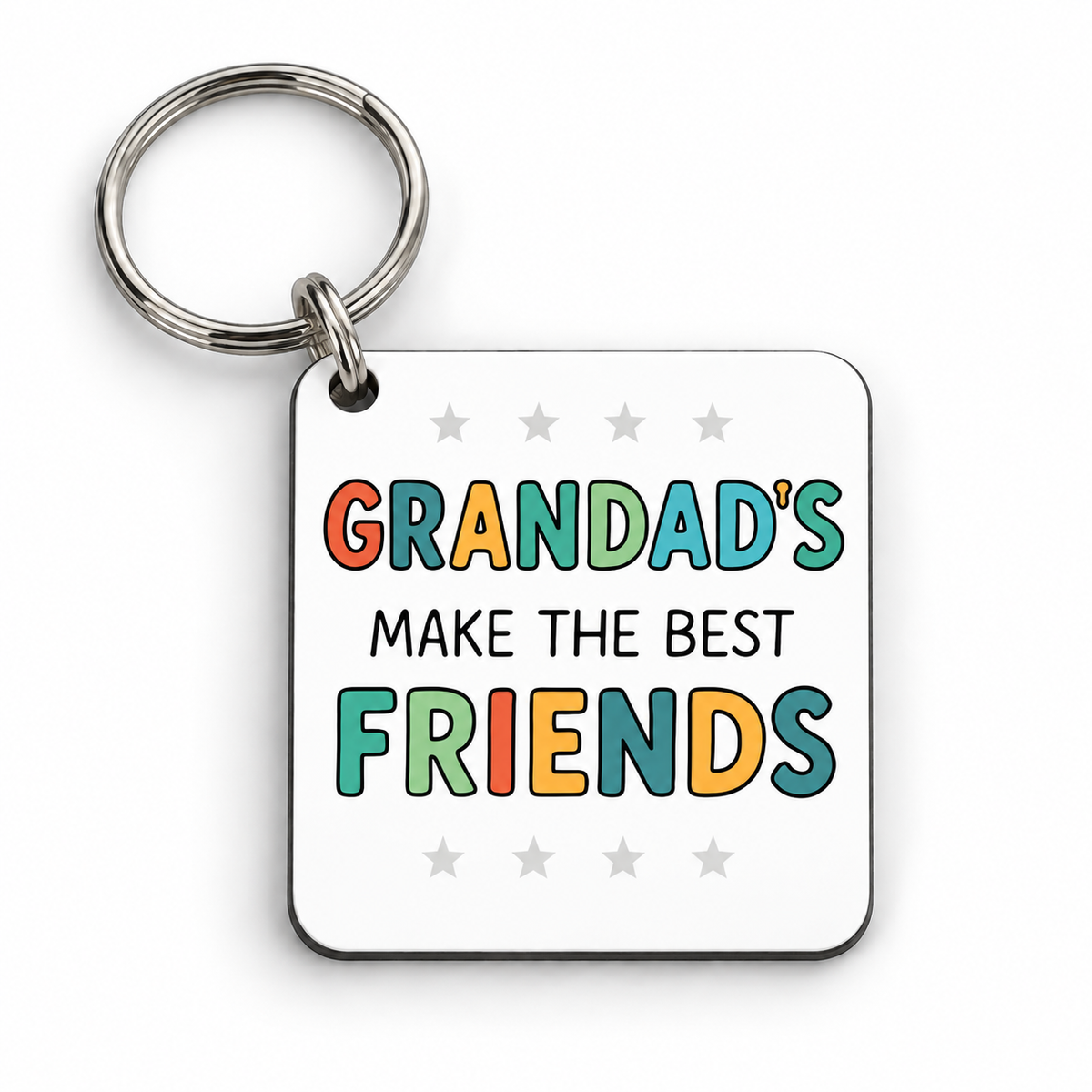 Grandad's Make The Best Friends — 5 cm × 5 cm keyring mock-up