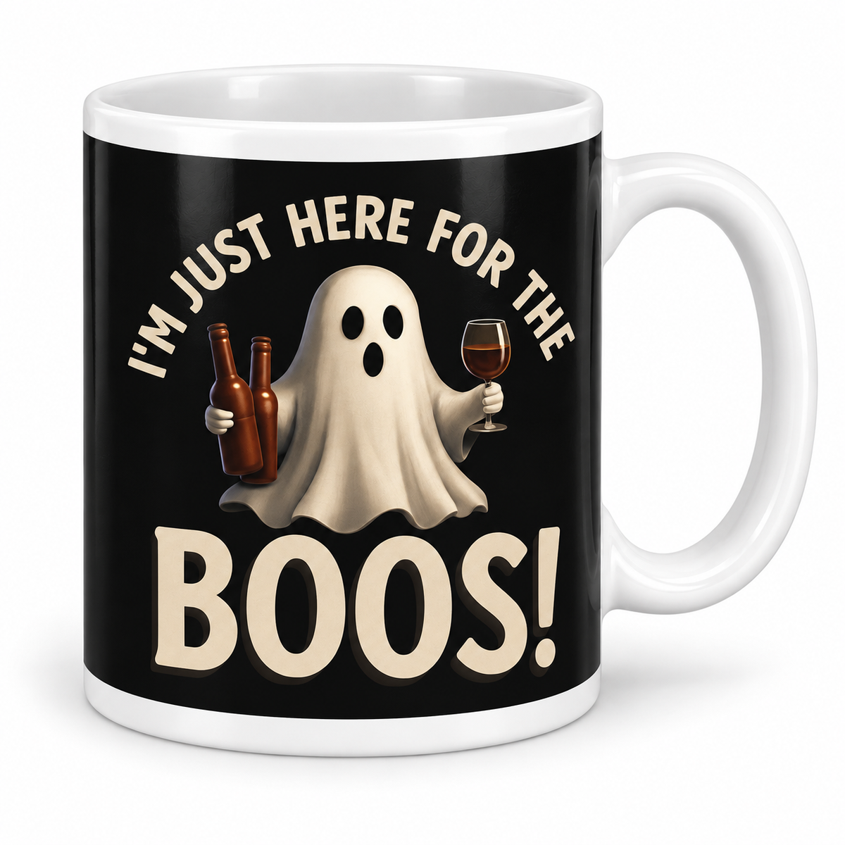 I'm Just Here For The Boos! — 11oz white ceramic mug