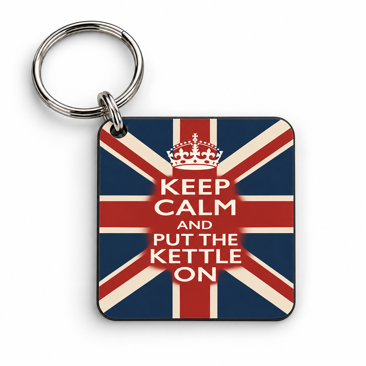 Keep Calm and Put The Kettle On – 5cm keyring
