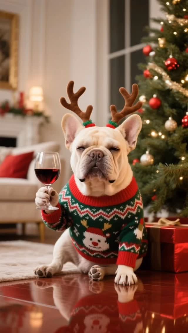 Funny French bulldog photo on a personalised coaster