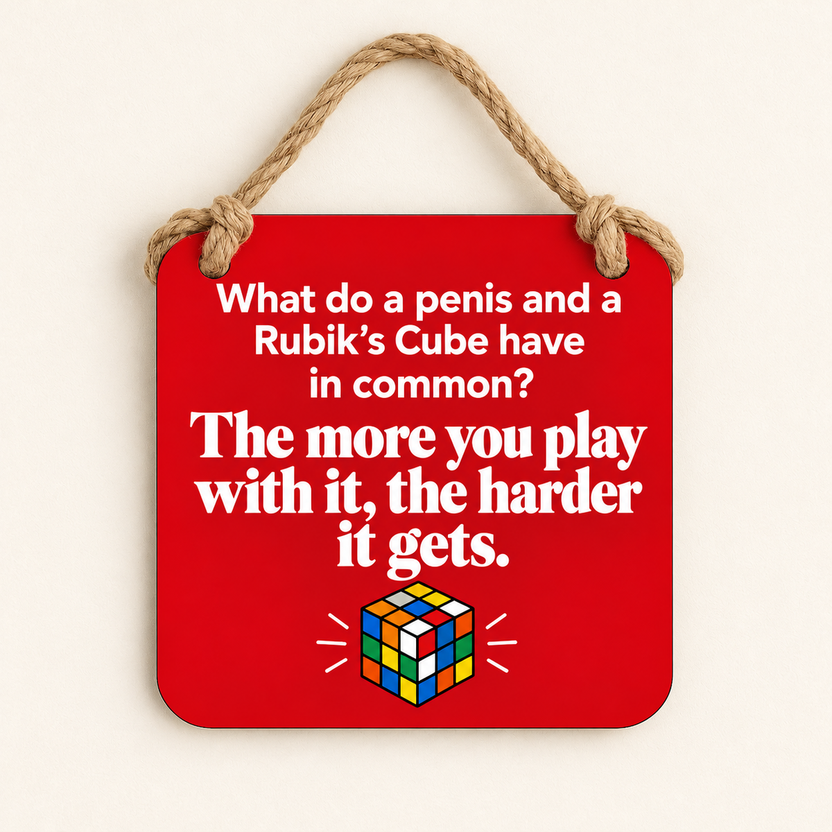 What Do a Penis and a Rubik's Cube Have in Common? — plaque