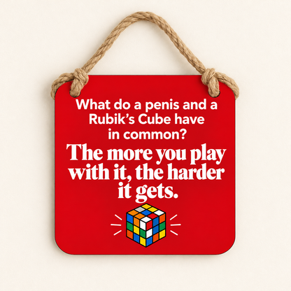 What Do a Penis and a Rubik's Cube Have in Common? — plaque