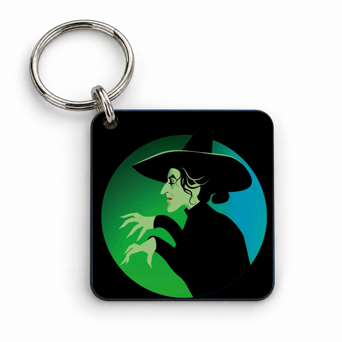 Wicked Witch — 5cm square keyring