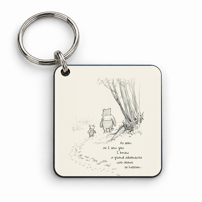 Winnie the Pooh Adventure — 5cm square keyring