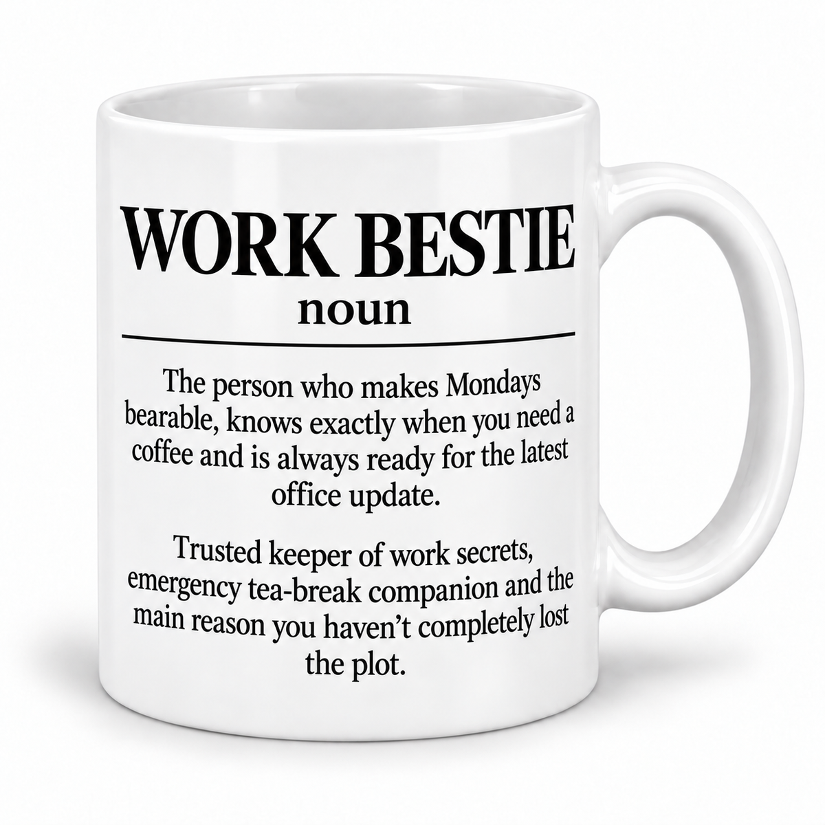 Work Bestie — Dictionary Definition — mug