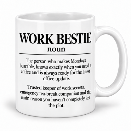 Work Bestie — Dictionary Definition — mug