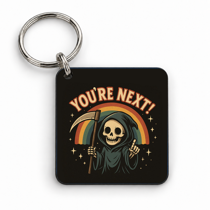 Your Next! — 5cm square keyring